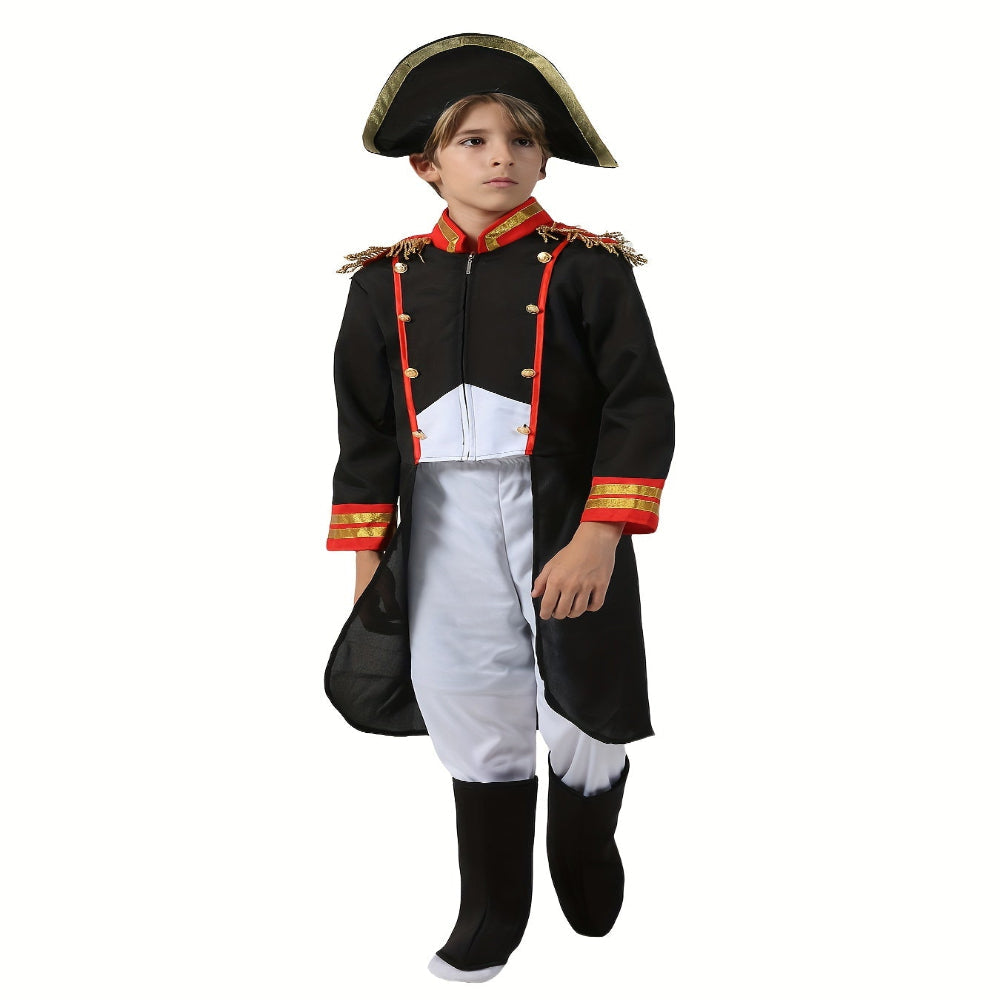 Halloween Pirate Costume Kids Captain Outfit