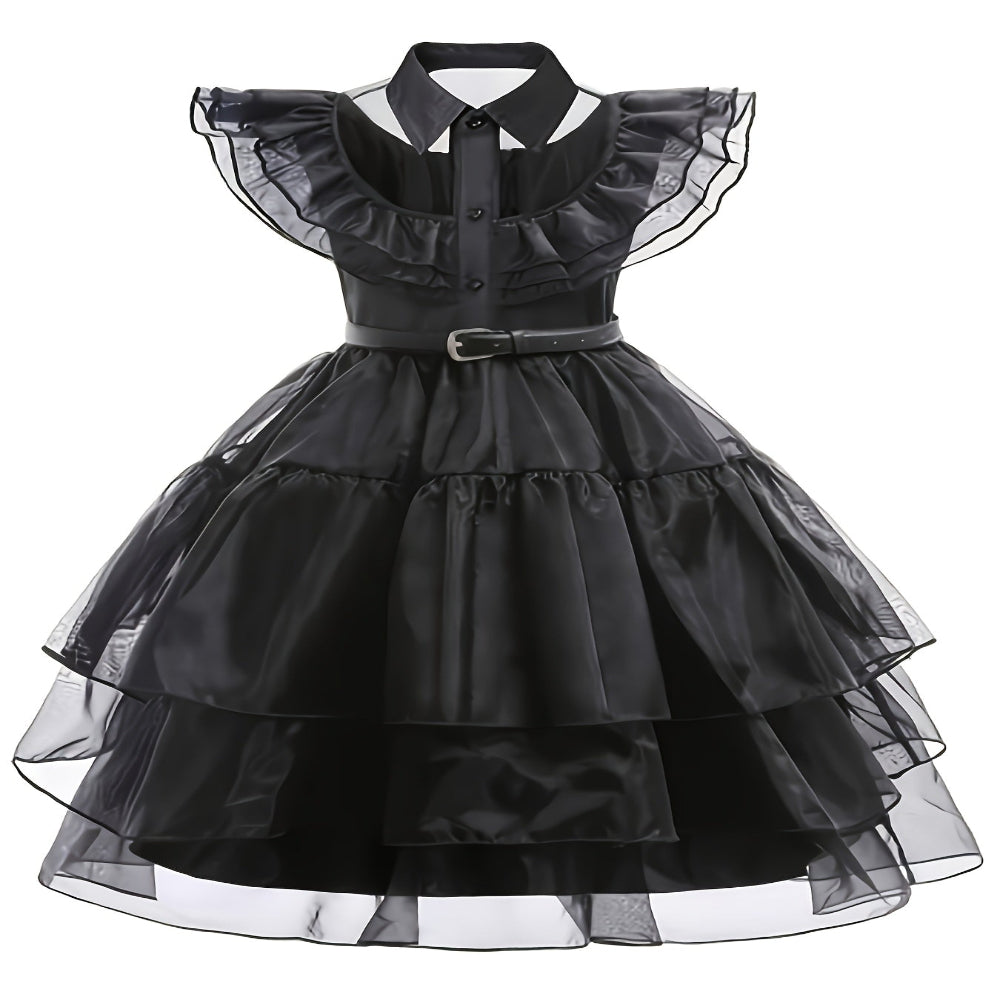 Halloween Witch Costume Kids Gothic Dress