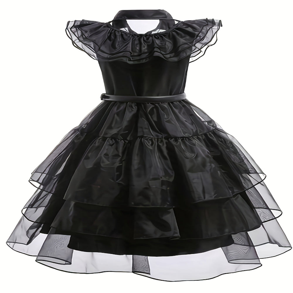 Halloween Witch Costume Kids Gothic Dress