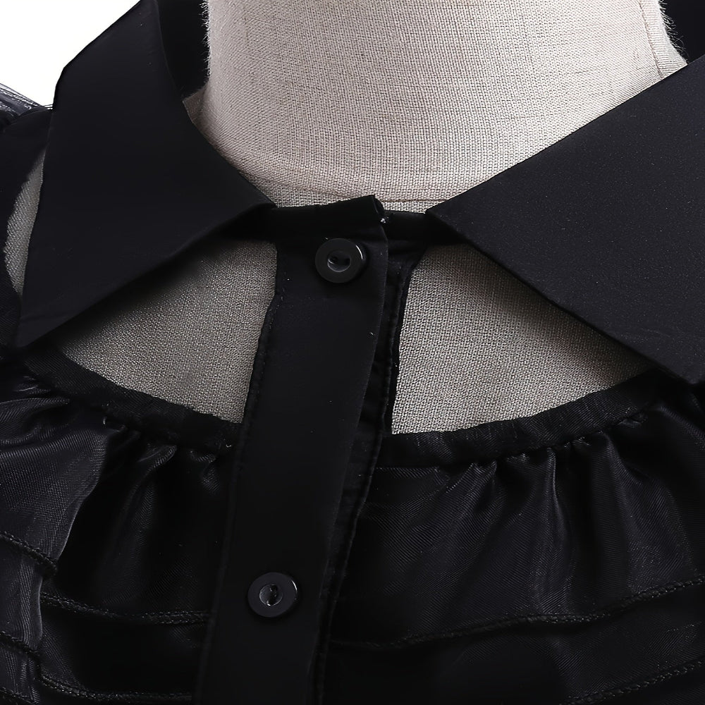 Halloween Witch Costume Kids Gothic Dress