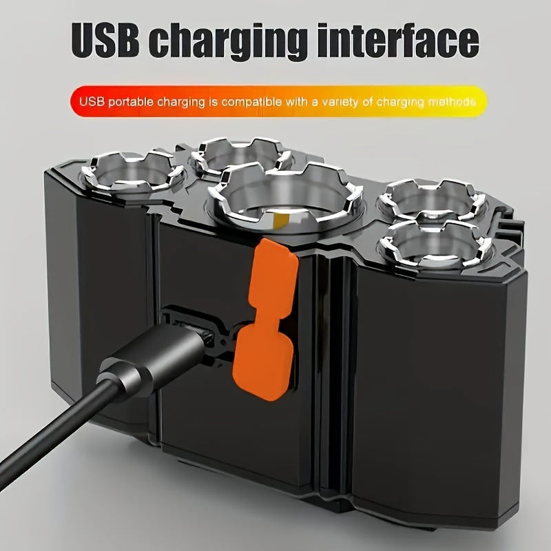 LED Headlamp Rechargeable Hunting Gear Outdoor Light