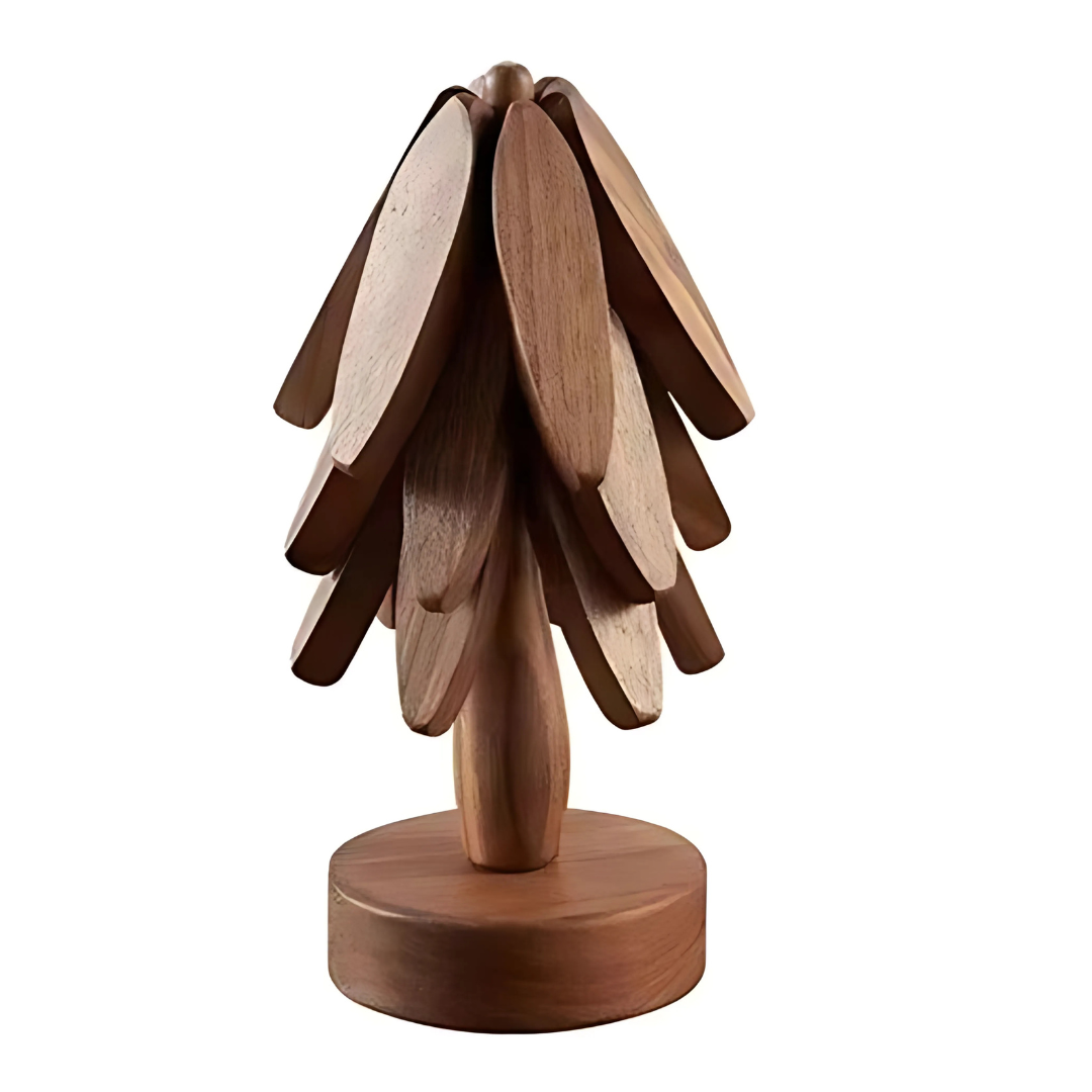 Wood Coasters Rustic Handmade Dining Set