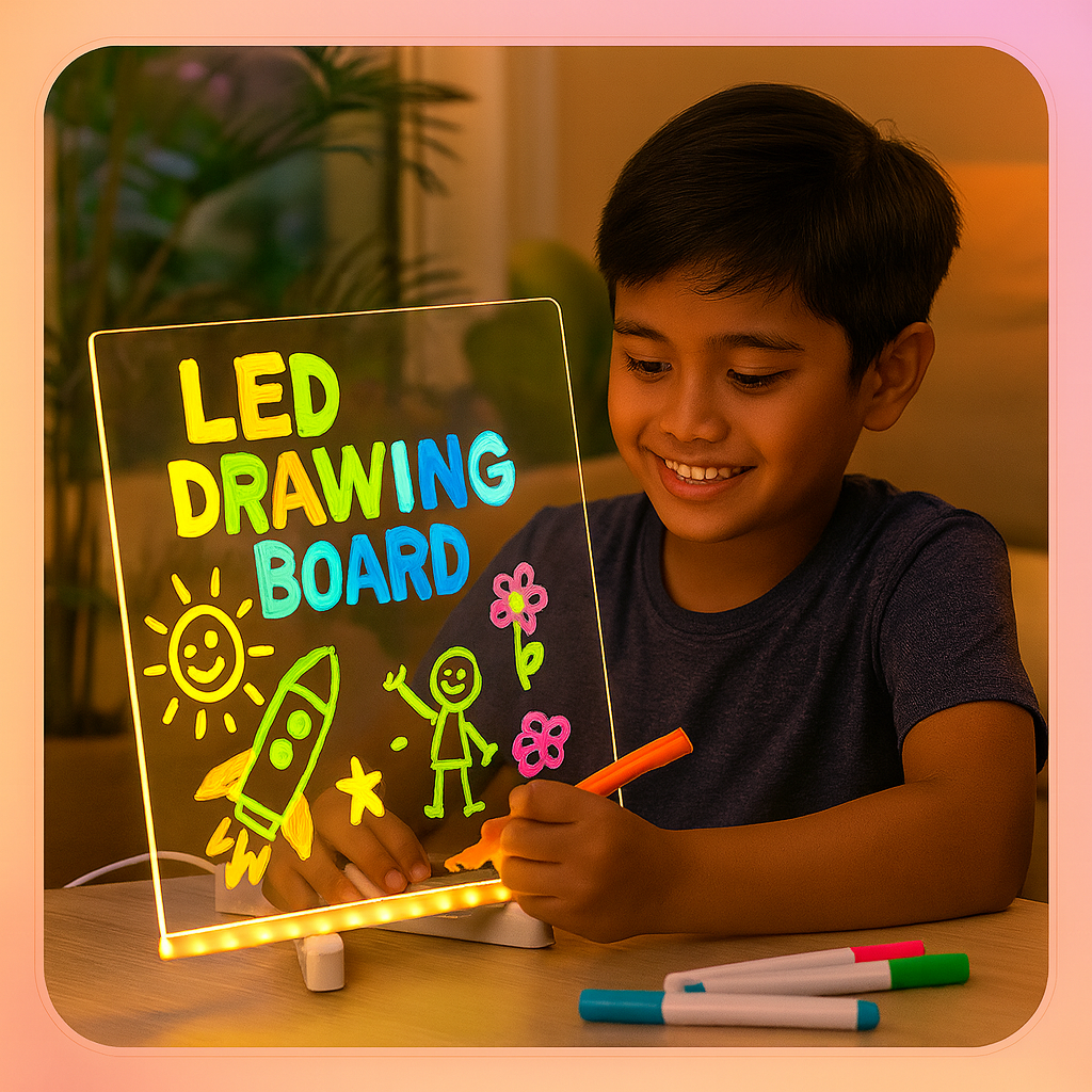 LED Drawing Board Light Up Writing Toy