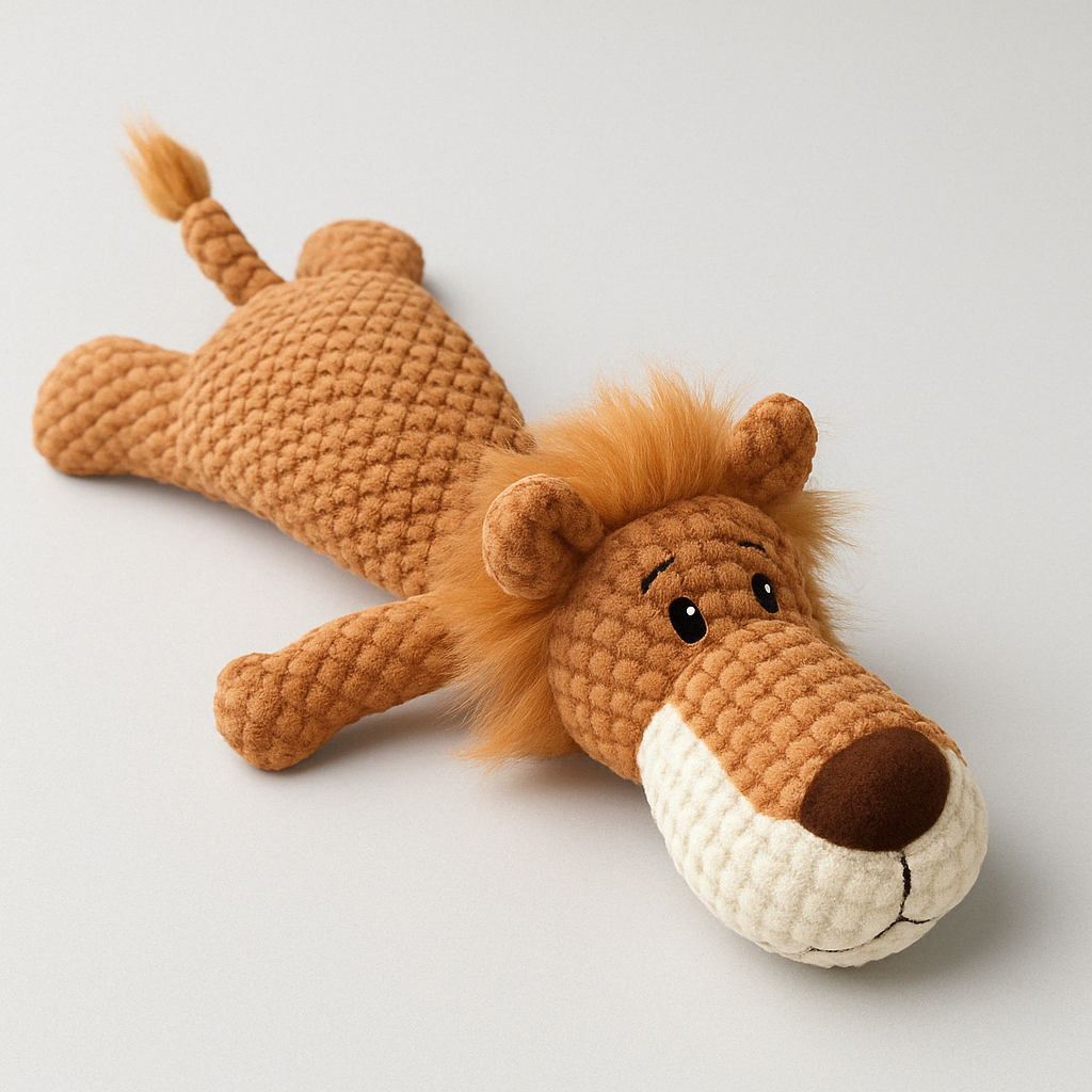 Dog Chew Toy Plush Durable Squeaky Animal