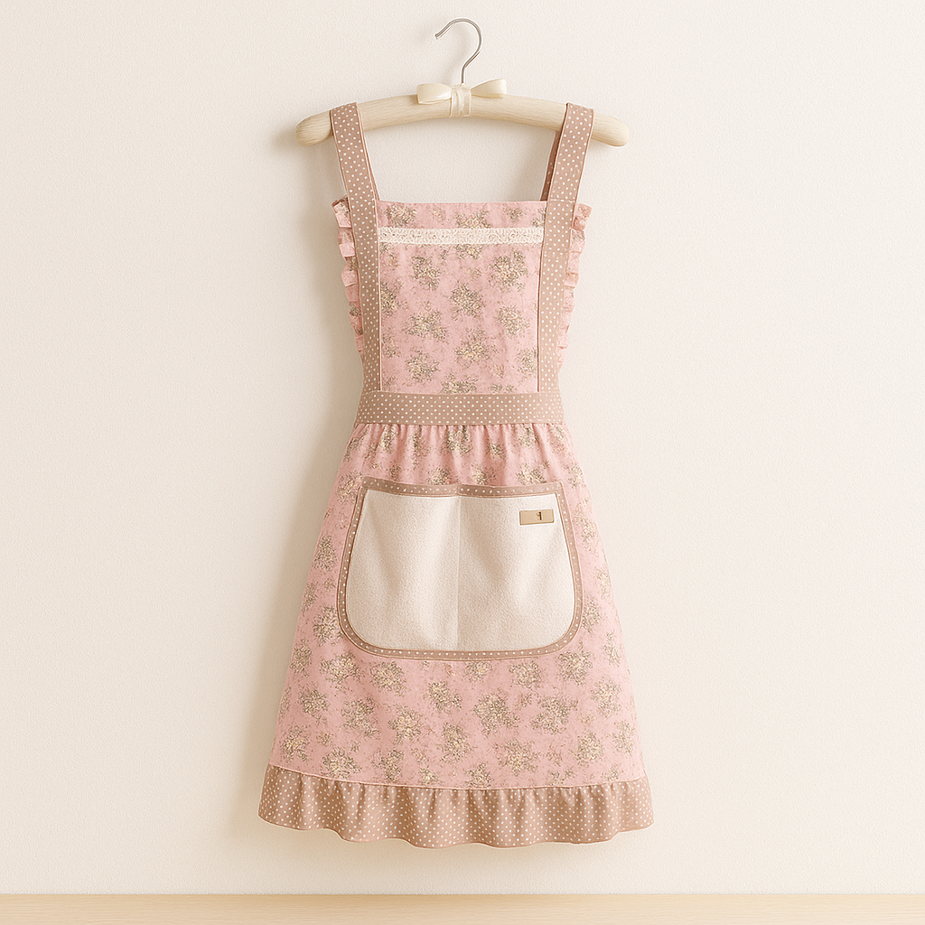 Apron Cotton Floral Waterproof Kitchen Wear