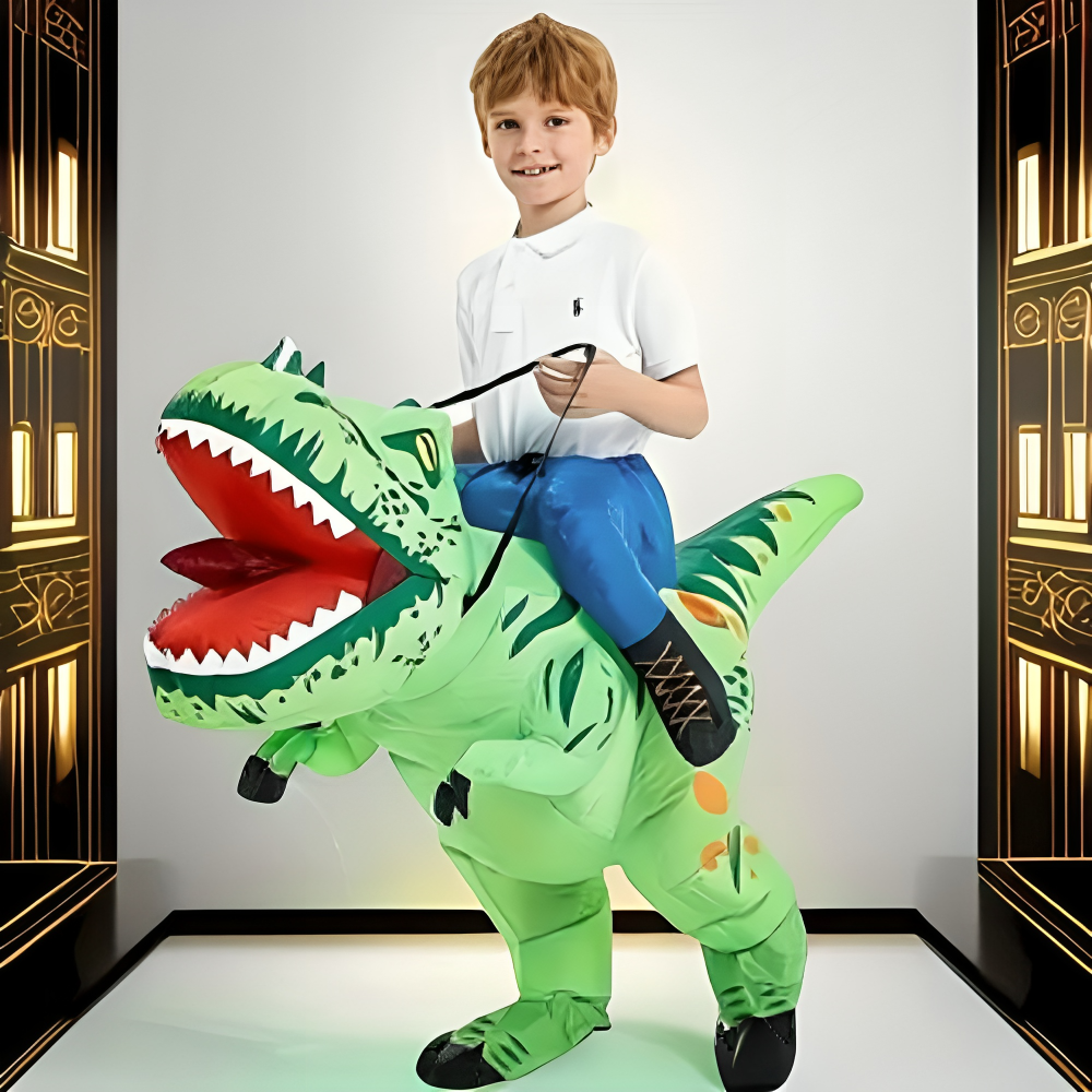Inflatable Dinosaur Suit Kids Halloween Costume Ride-On