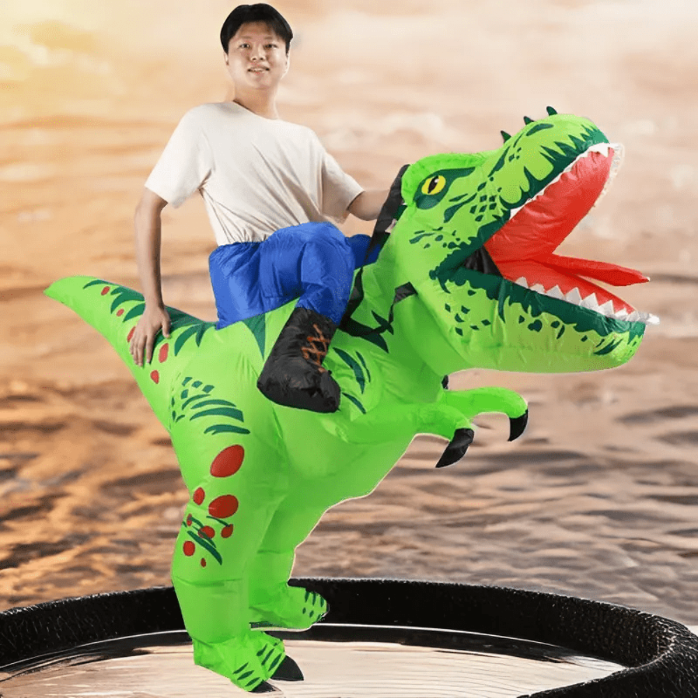 Inflatable Dinosaur Suit Kids Halloween Costume Ride-On