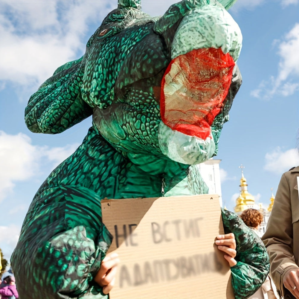 Inflatable Dinosaur Suit Halloween Costume Triceratops