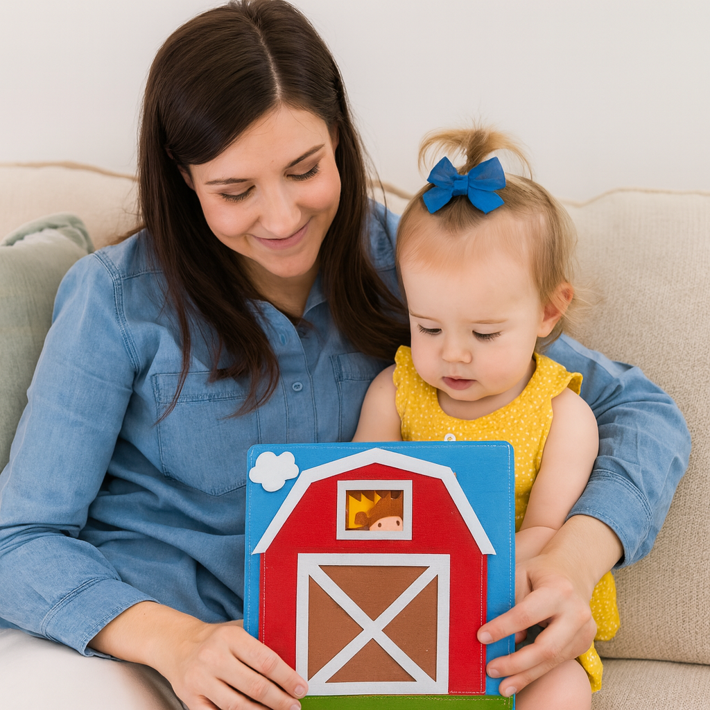 Quiet Book Sensory Fabric Toy Montessori Learning