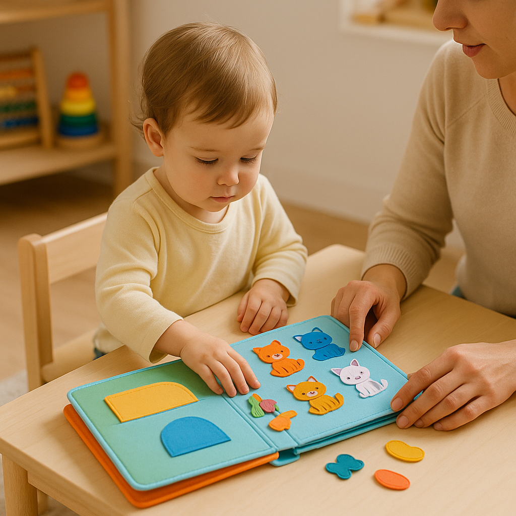 Toddler Activity Book Felt Montessori Toy