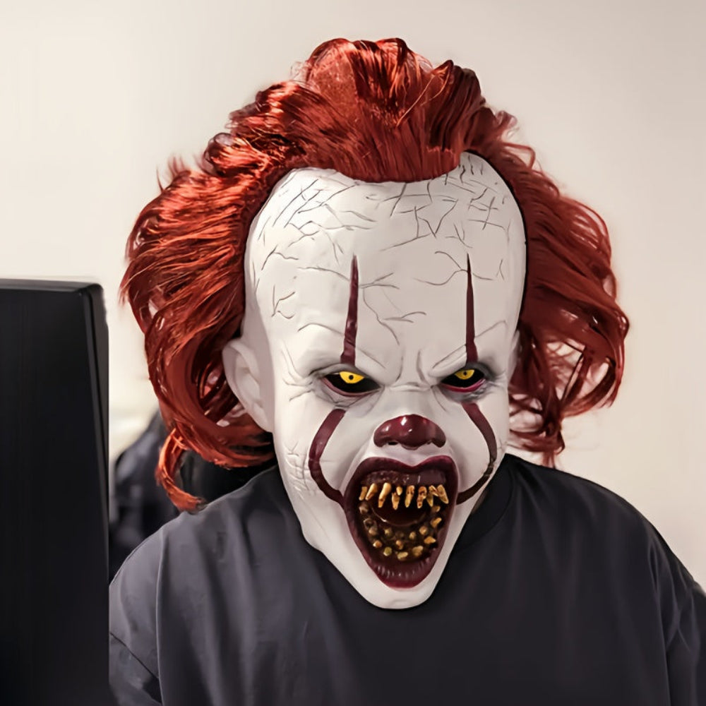 It Halloween Mask Latex Pennywise Clown Face