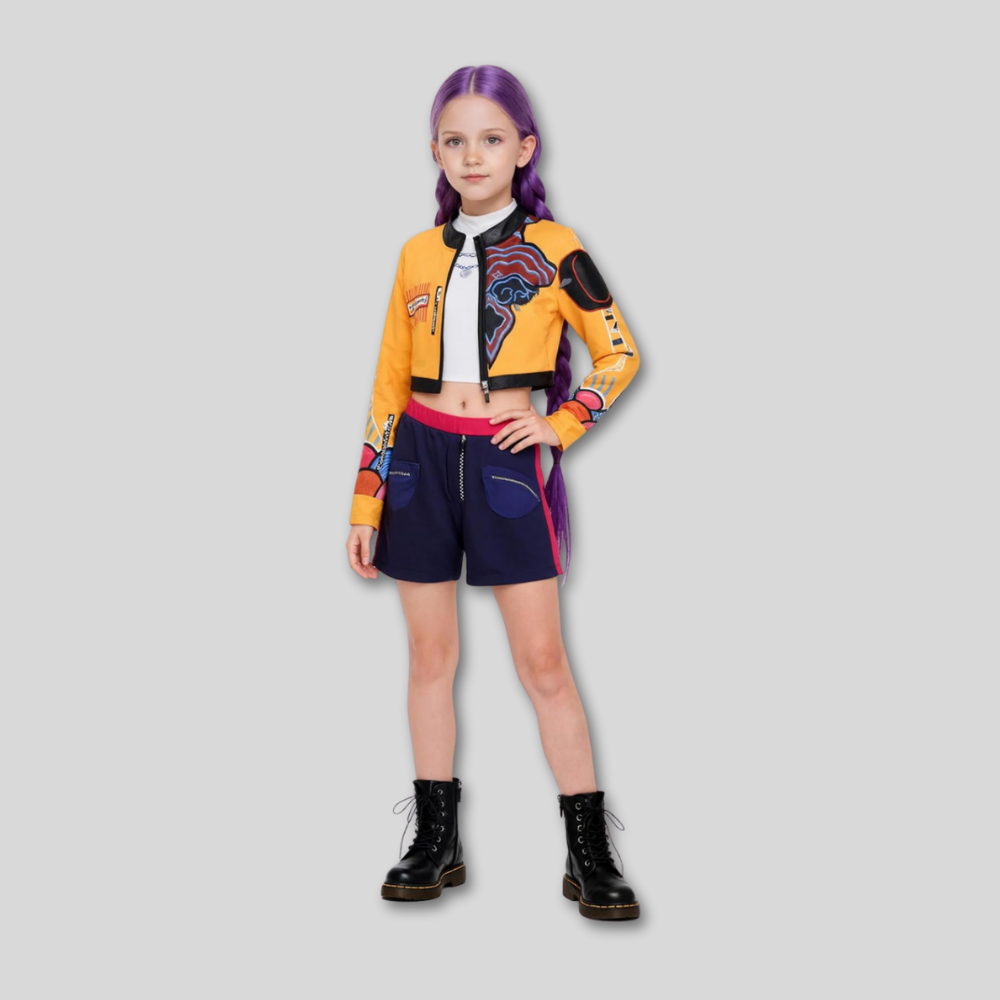Kids Kpop Hunter Halloween Costume Outfit