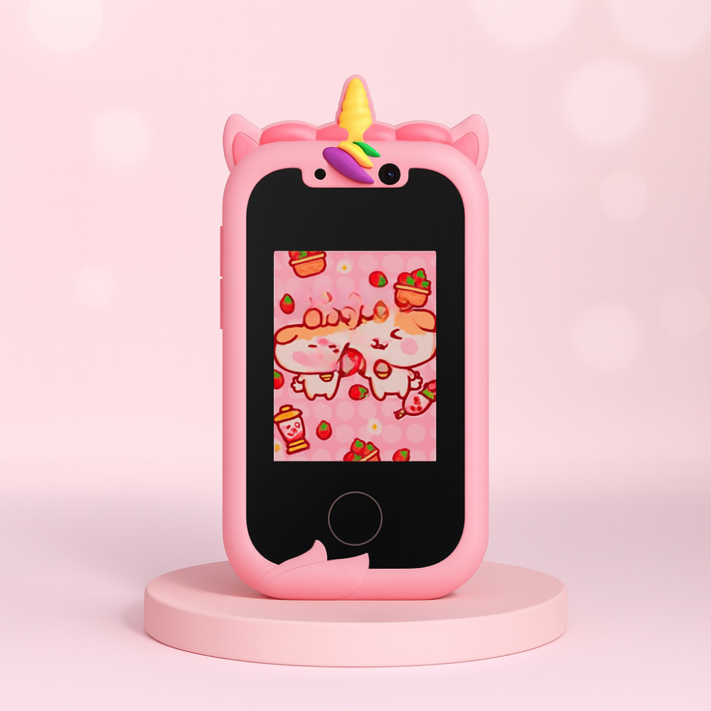 Kids Phone Toy Dual Camera Learning Device