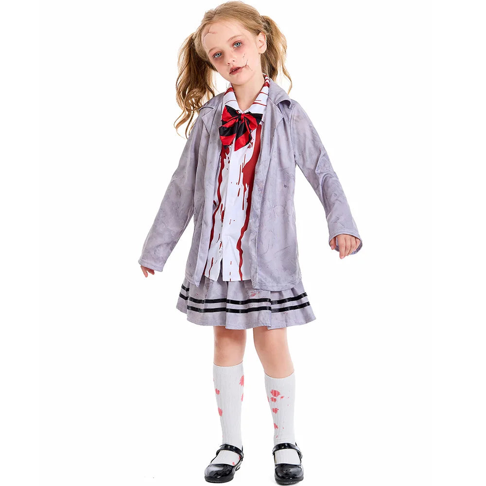 Kids Zombie School Halloween Costume