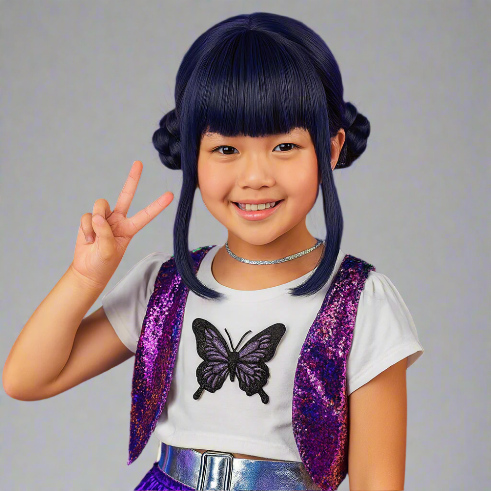Kpop Hunter Halloween Costume Kids Wig Set