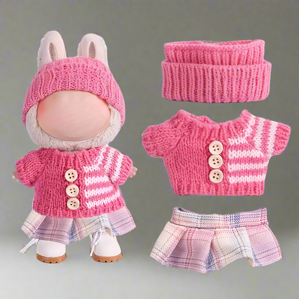 Doll Clothes Knitted Outfit Skirt
