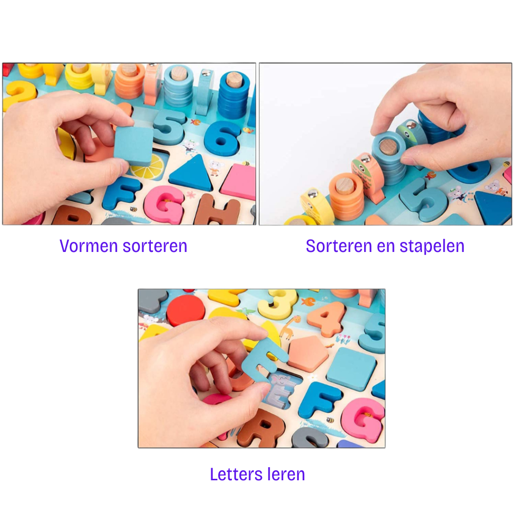 Educational Wooden Toys Montessori Puzzle Board