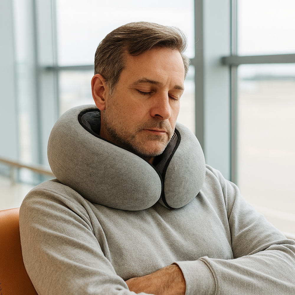 Memory Foam Travel Neck Pillow Airplane Car Ergonomic Sleep Cushion