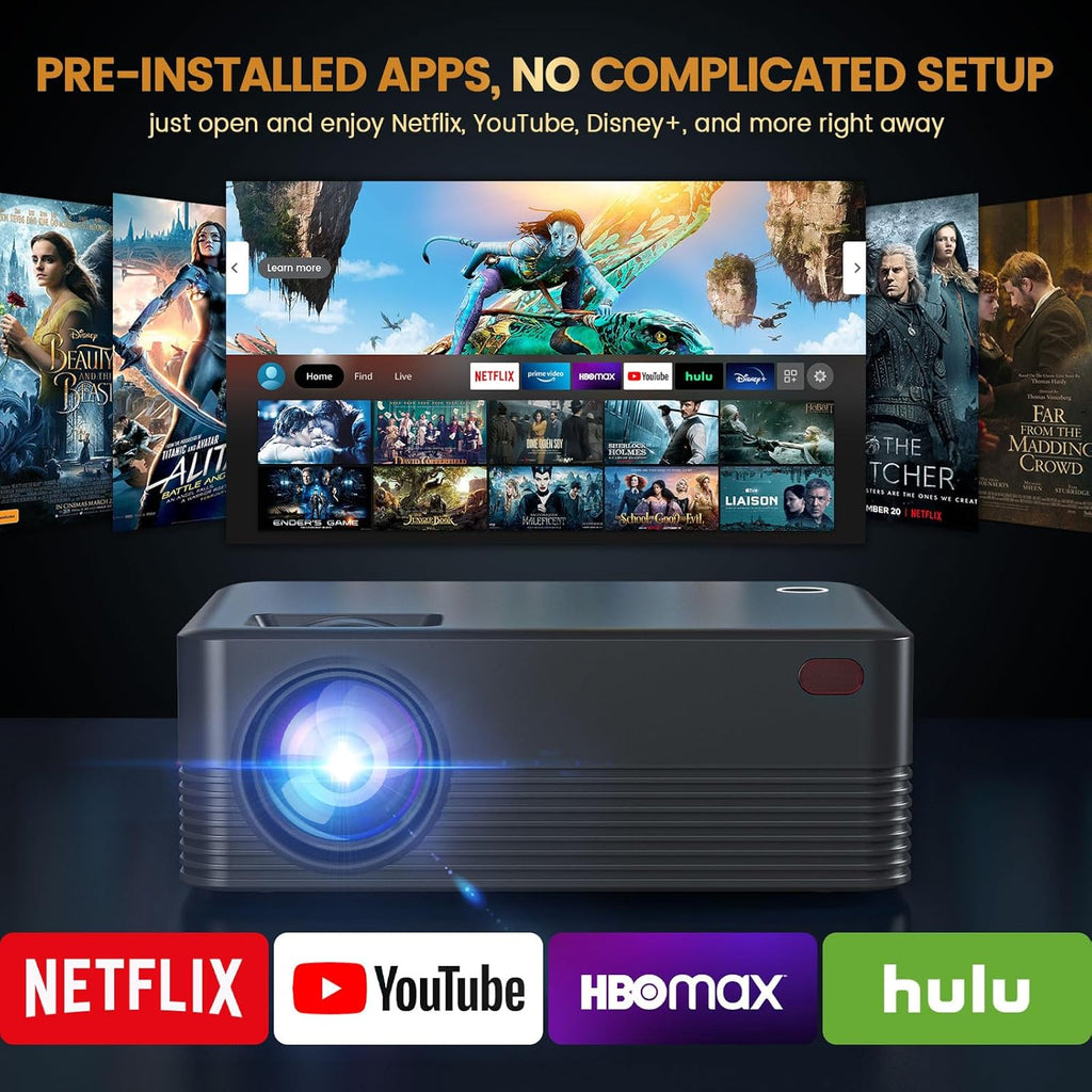 Mini HD Home Cinema Projector Portable