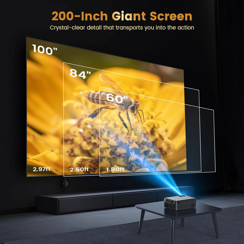 Mini HD Home Cinema Projector Portable