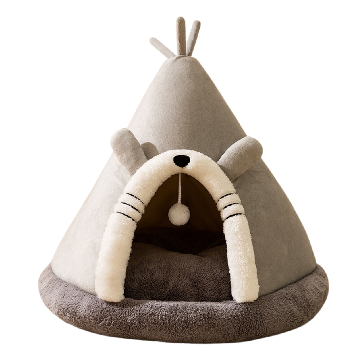 Cat Bed Tent in Soft Fleece Fabric
