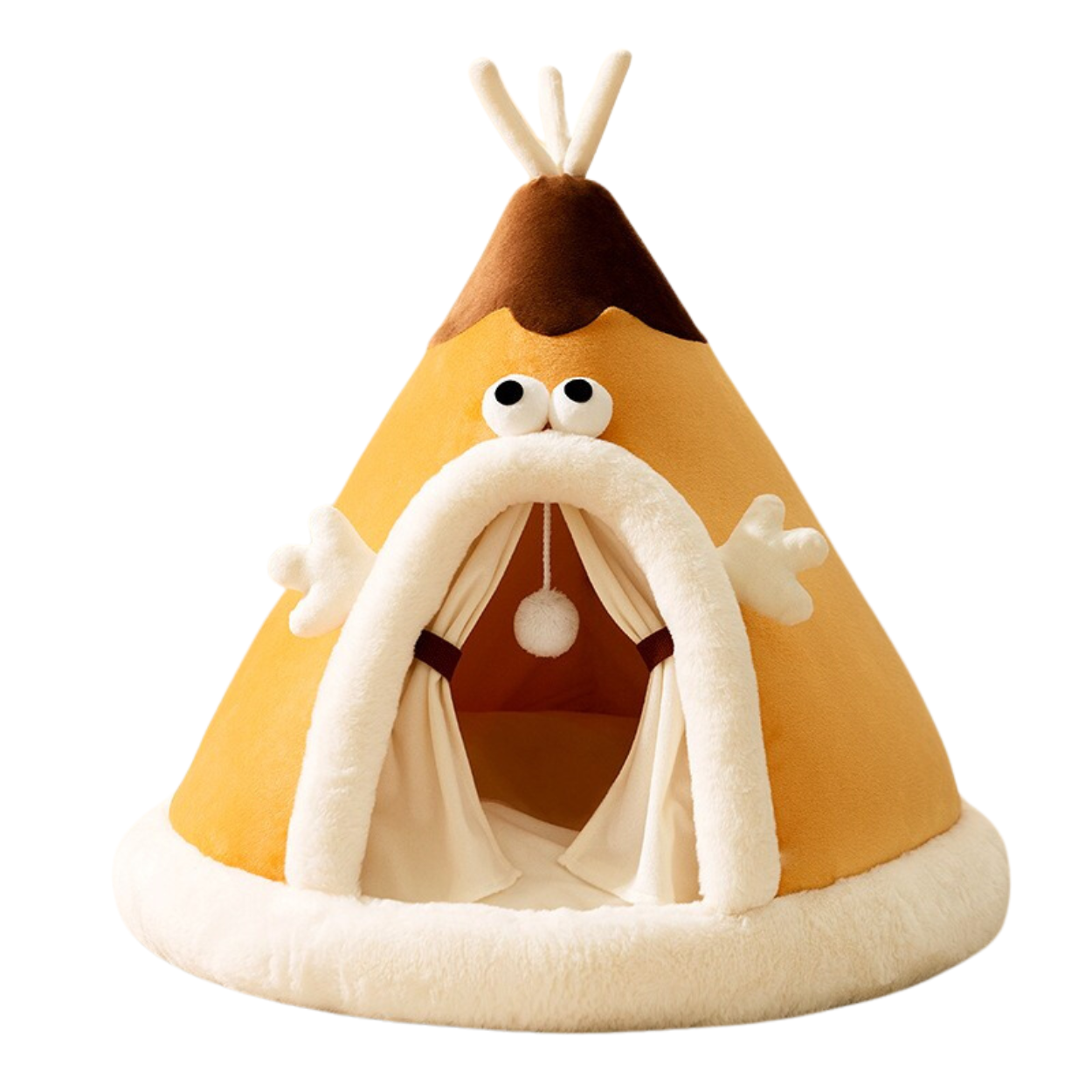 Cat Bed Tent in Soft Fleece Fabric