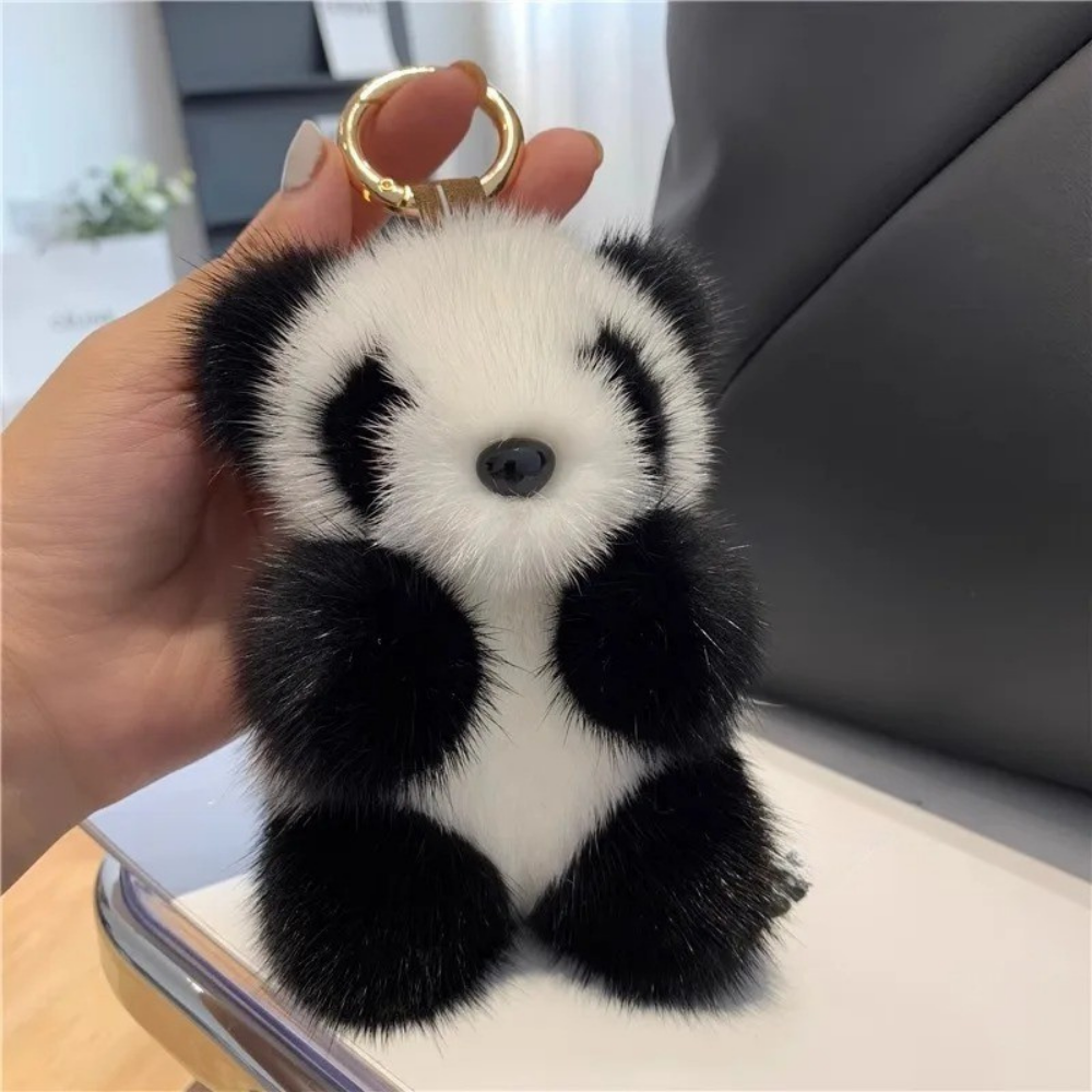 Soft Plush Keychains Cute Panda Bag Charm