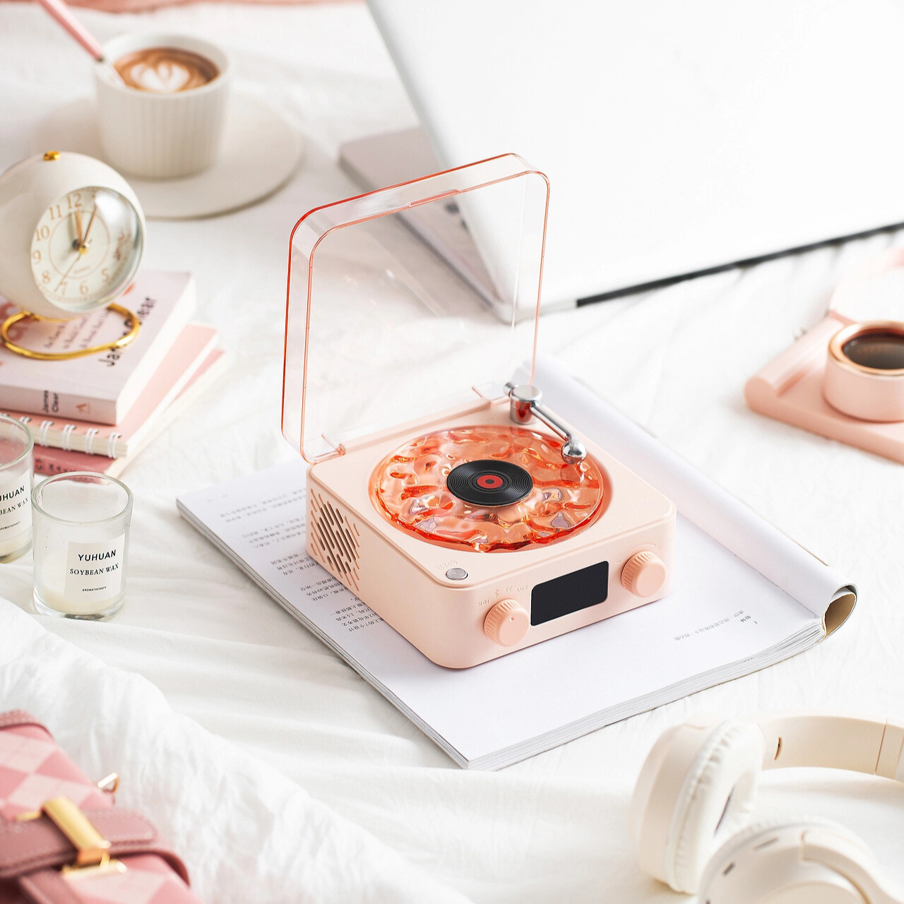 LED Table Lamp Retro Vinyl Mood Light