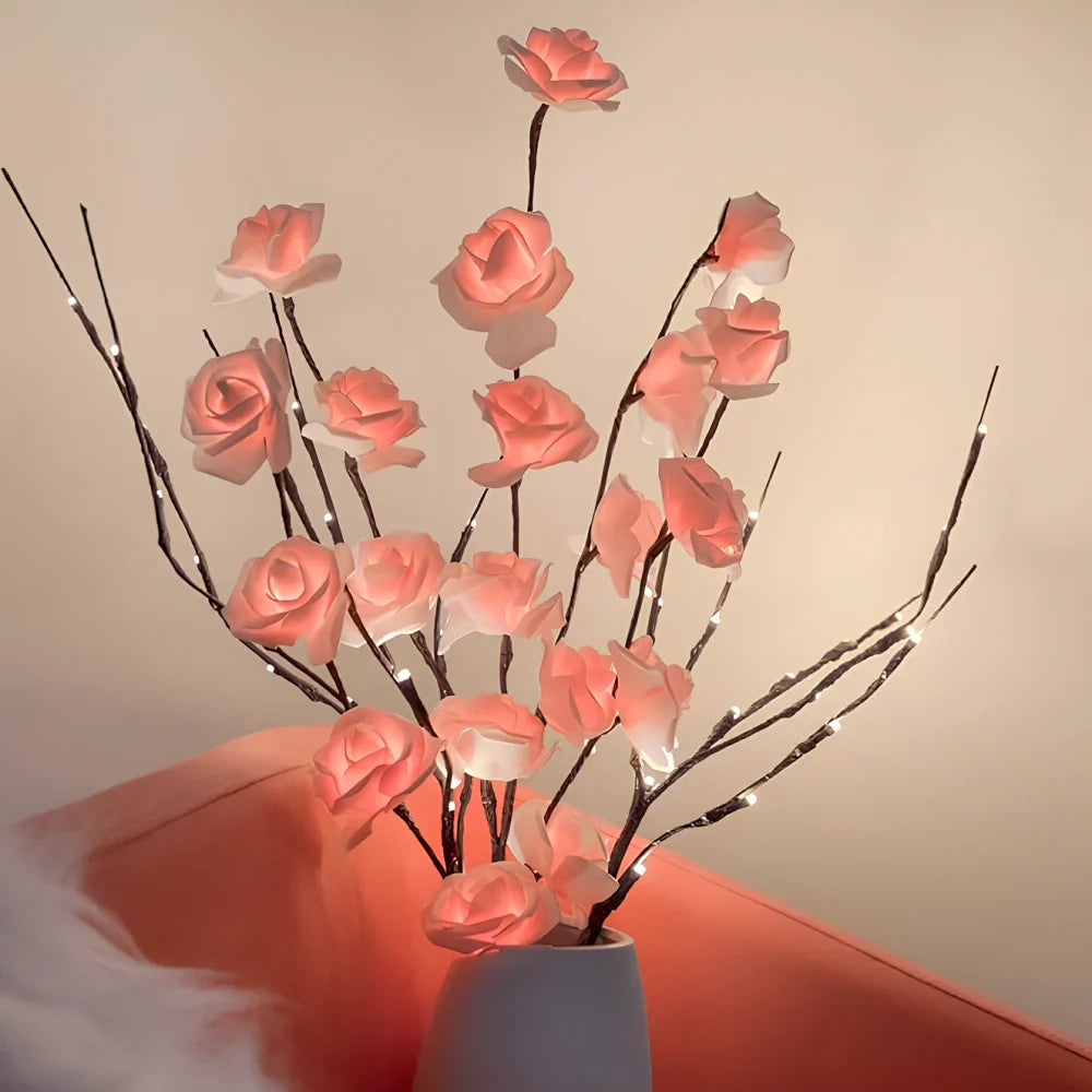 LED Lighted Artificial Branch Table Lamp