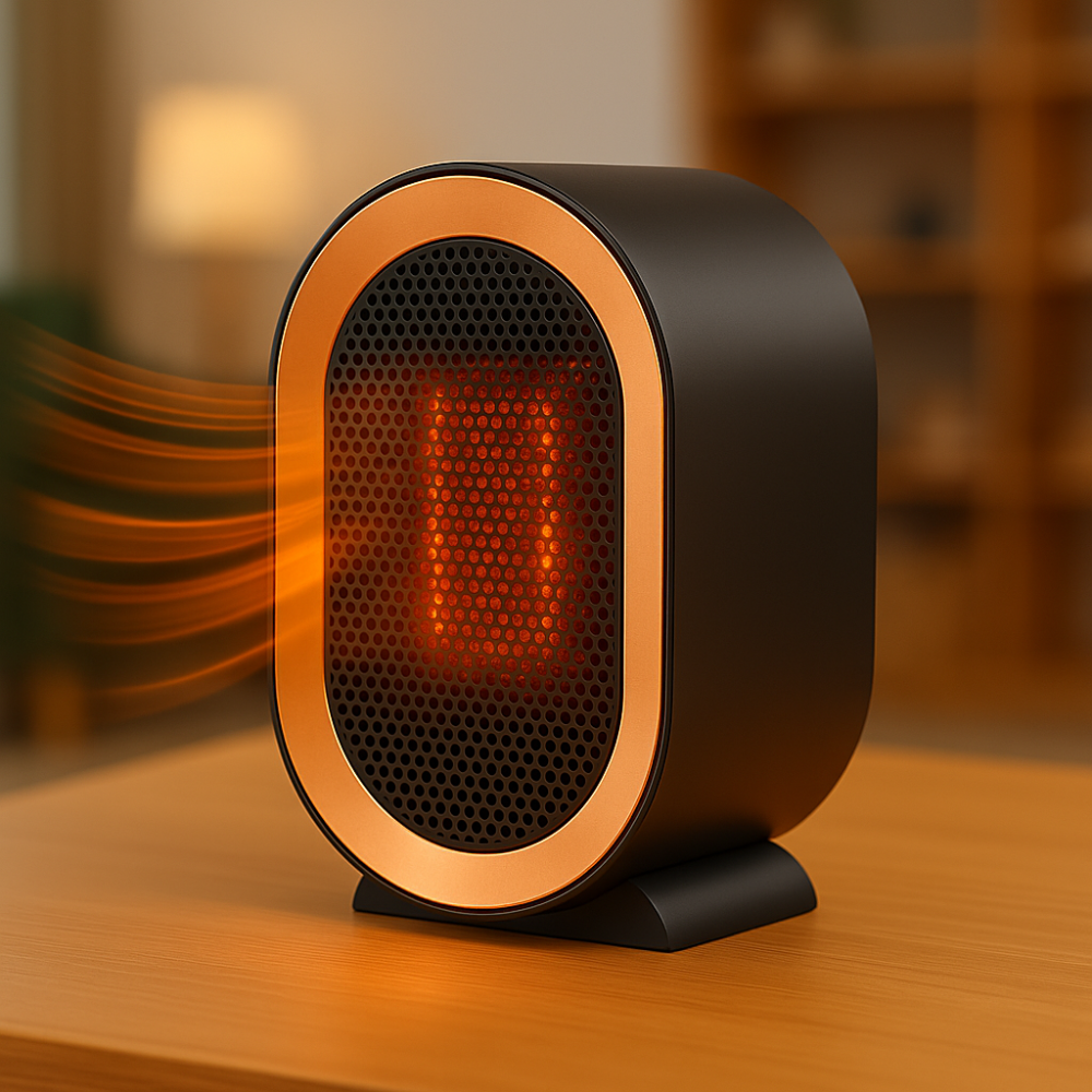 Portable Ceramic Space Heater Energy Efficient Quiet Heating