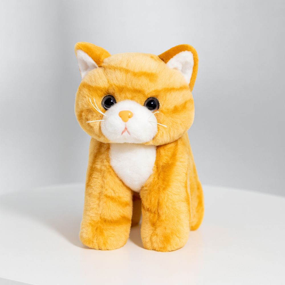 Realistic Cat Plush Toy Soft Stuffed Kitten Doll Kids Gift
