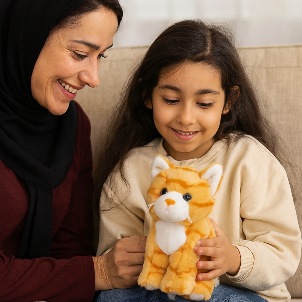 Realistic Cat Plush Toy Soft Stuffed Kitten Doll Kids Gift