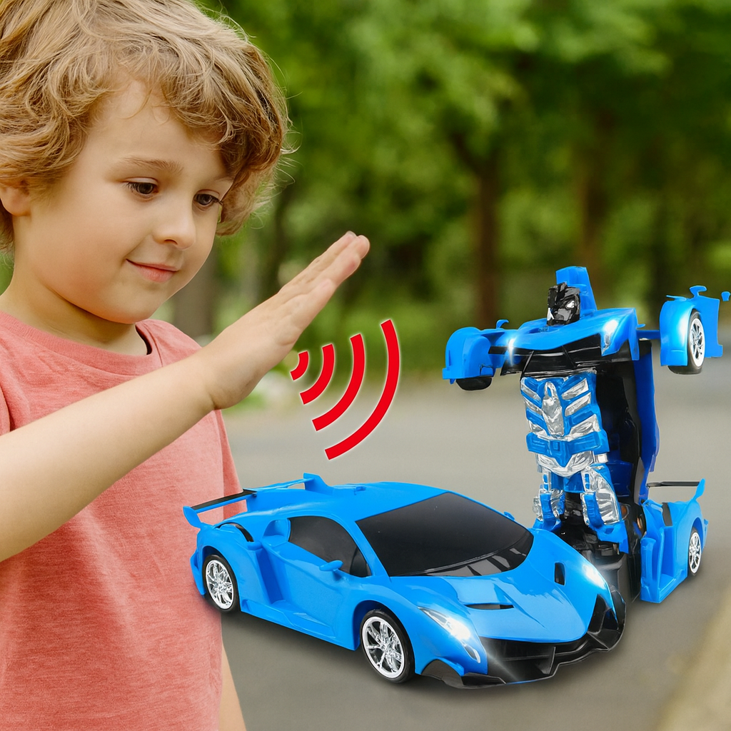 Remote Control Robot Car Transforming Toy
