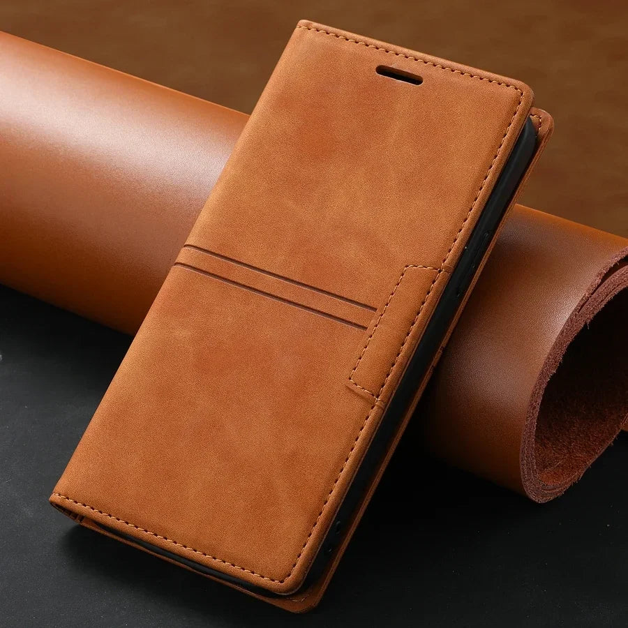 Phone Case Wallet with Magnetic Closure