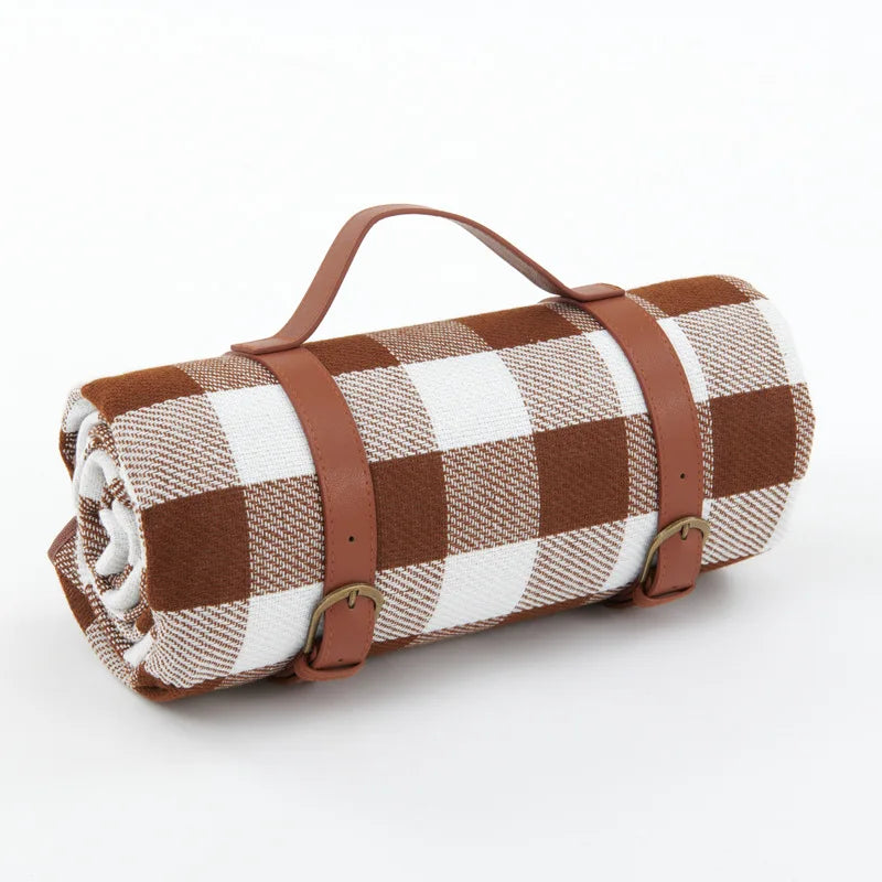 Outdoor Plaid Picnic Blanket | Waterproof Foldable Mat
