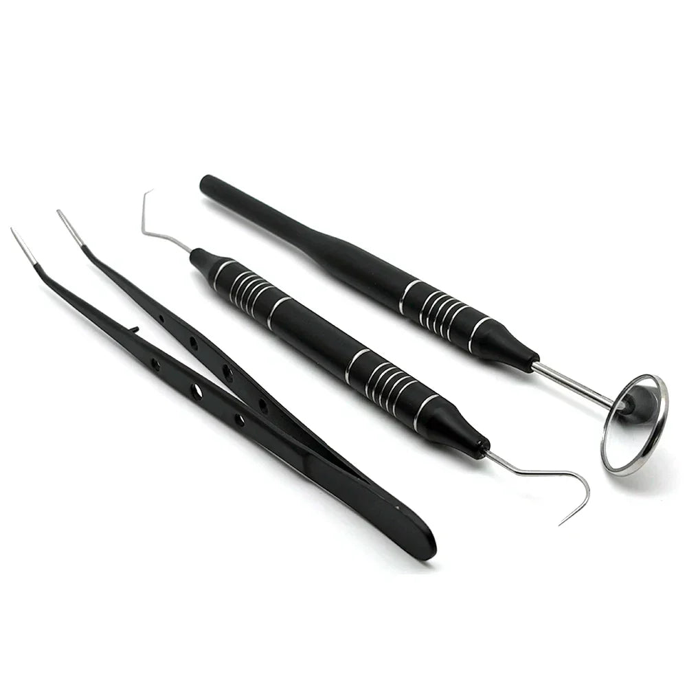 Teeth Cleaning Kit with Steel Dental Tools