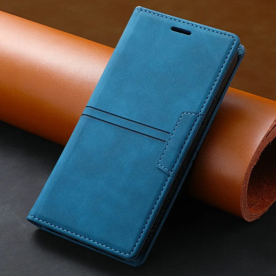 Phone Case Wallet with Magnetic Closure