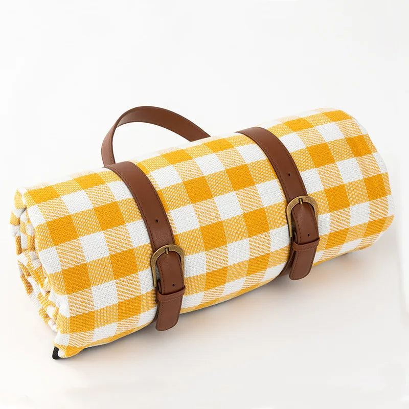 Outdoor Plaid Picnic Blanket | Waterproof Foldable Mat