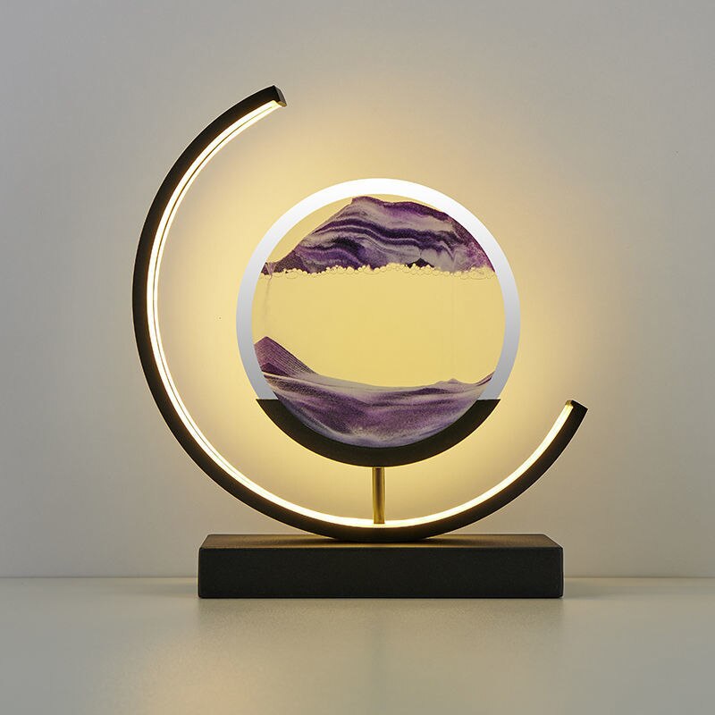 Table Lamp Modern LED Sand Art Light