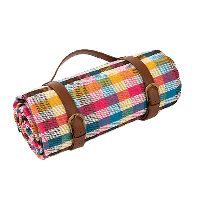 Outdoor Plaid Picnic Blanket | Waterproof Foldable Mat