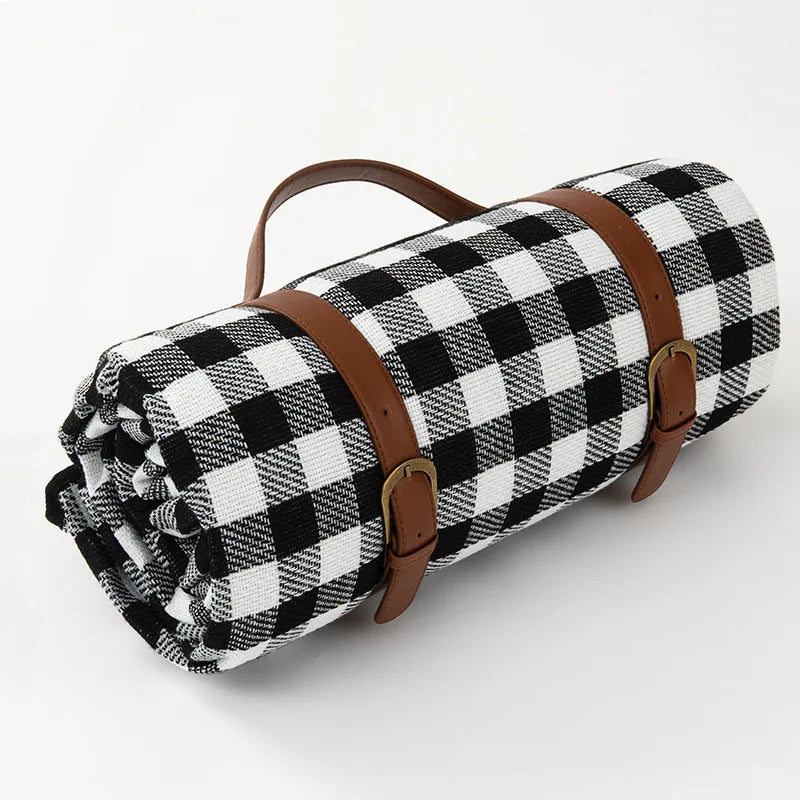 Outdoor Plaid Picnic Blanket | Waterproof Foldable Mat