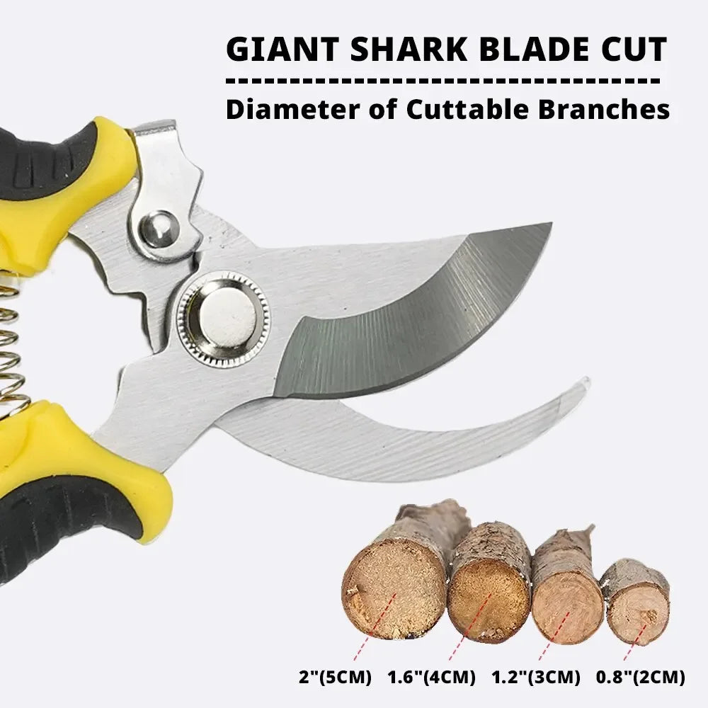 PrecisionCut Pruning Shears | Stainless Steel Garden Scissors for Trimming