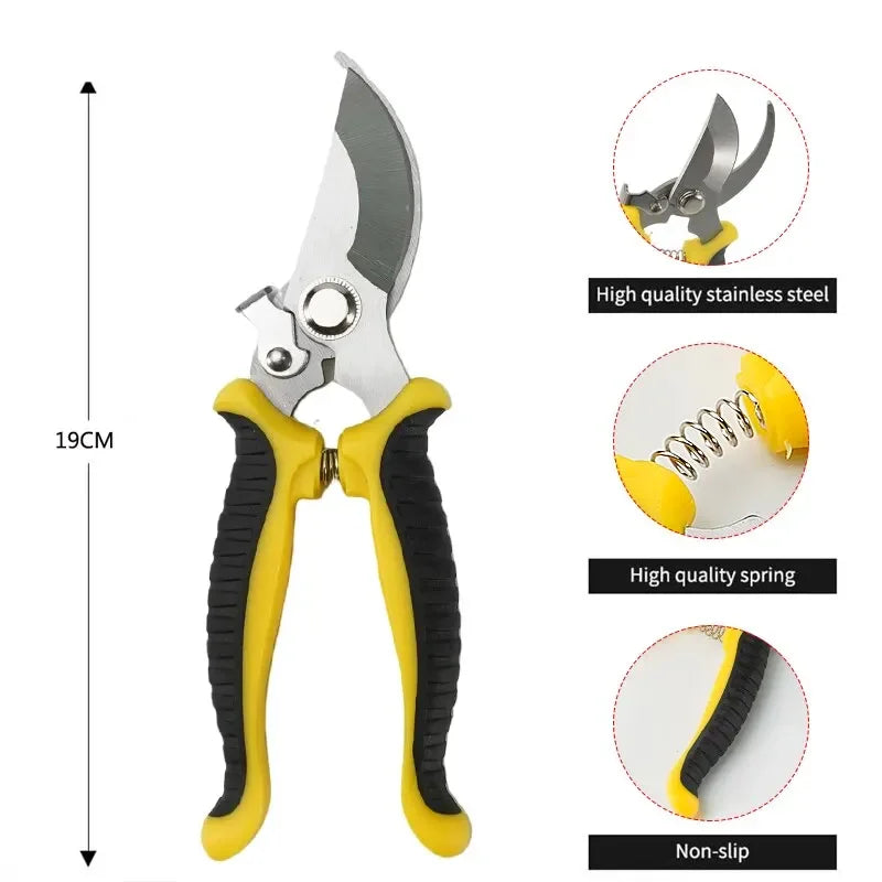 PrecisionCut Pruning Shears | Stainless Steel Garden Scissors for Trimming