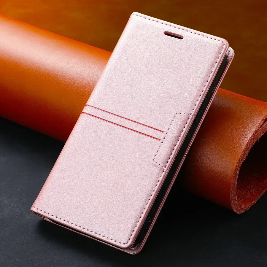 Phone Case Wallet with Magnetic Closure