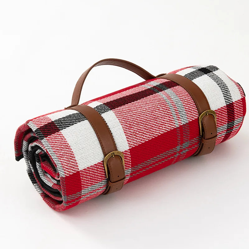 Outdoor Plaid Picnic Blanket | Waterproof Foldable Mat