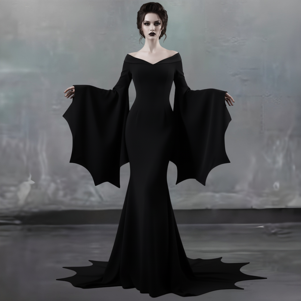 Seductive Halloween Costume Gothic Witch Dress
