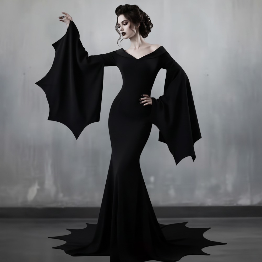 Seductive Halloween Costume Gothic Witch Dress