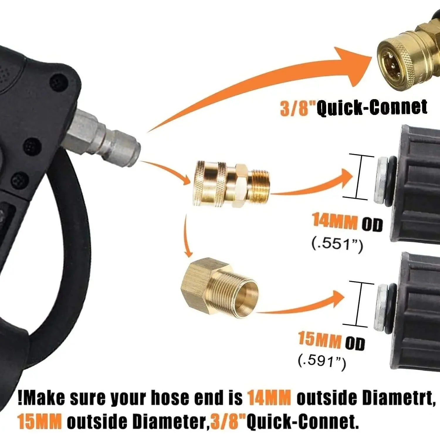 ExtendPro Telescopic Pressure Washer Wand | 24FT High-Reach Cleaning Tool