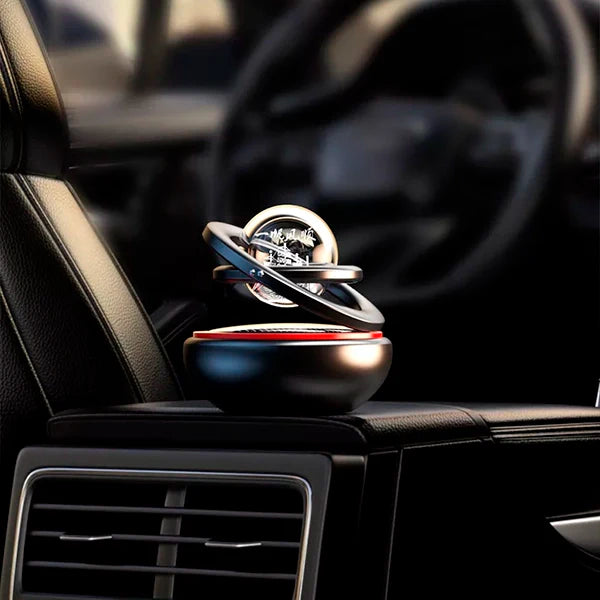 Car Air Freshener with Solar Rotating Design