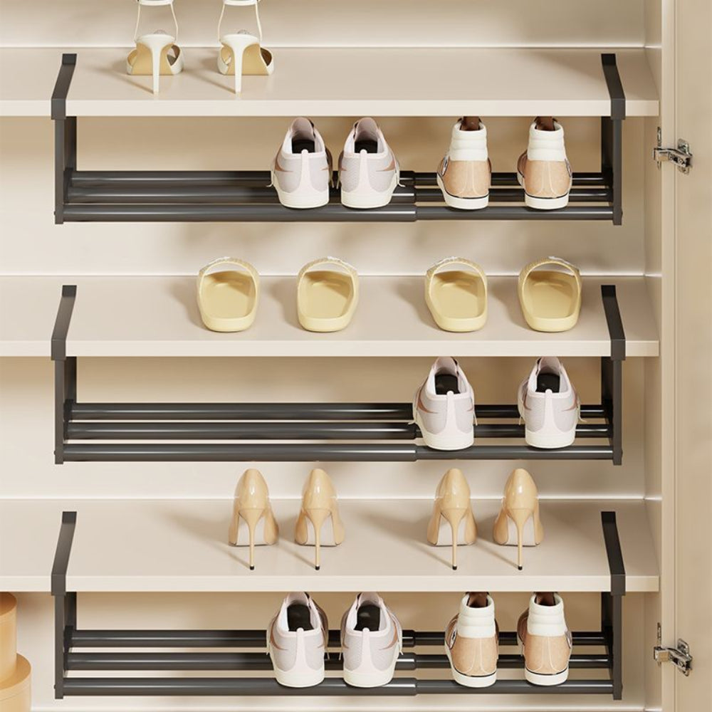 Adjustable Metal Under Shelf Shoe Rack